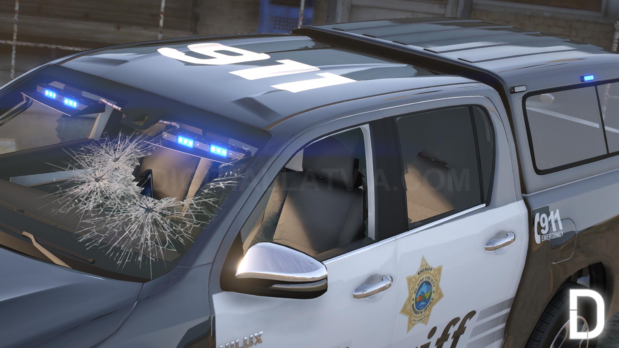 Toyota Hilux 2021 Police | Debadged | Template