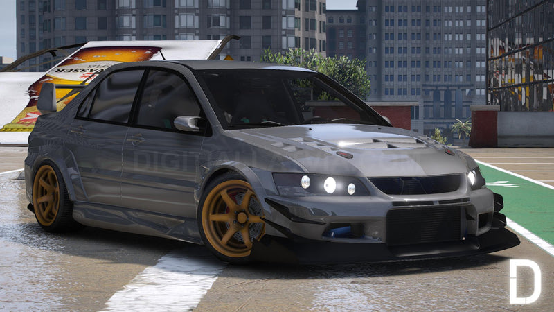Mitsubishi Lancer Evolution IX Voltex | Embleme entfernt | Tuning | Vorlage | Individueller Sound