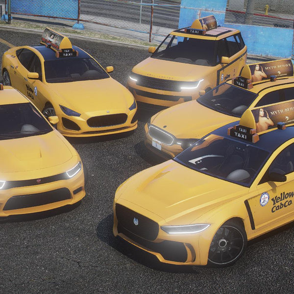 Vanilla Taxi 5 Car Pack | Custom Engine Sounds | Templates