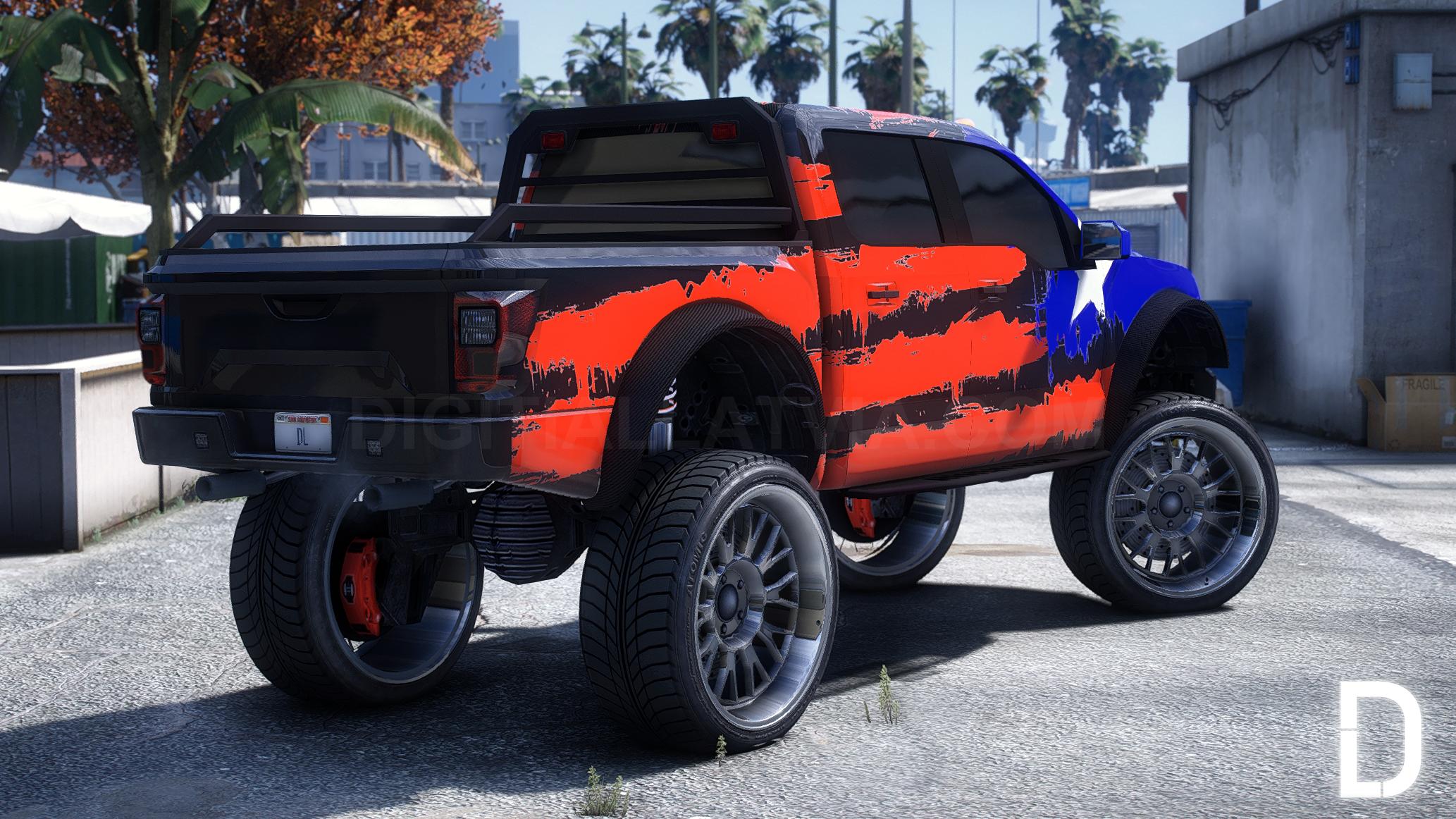 Vapid Caracara 4x4 Lifted + Trailer | Template | Tuning | Custom Sound