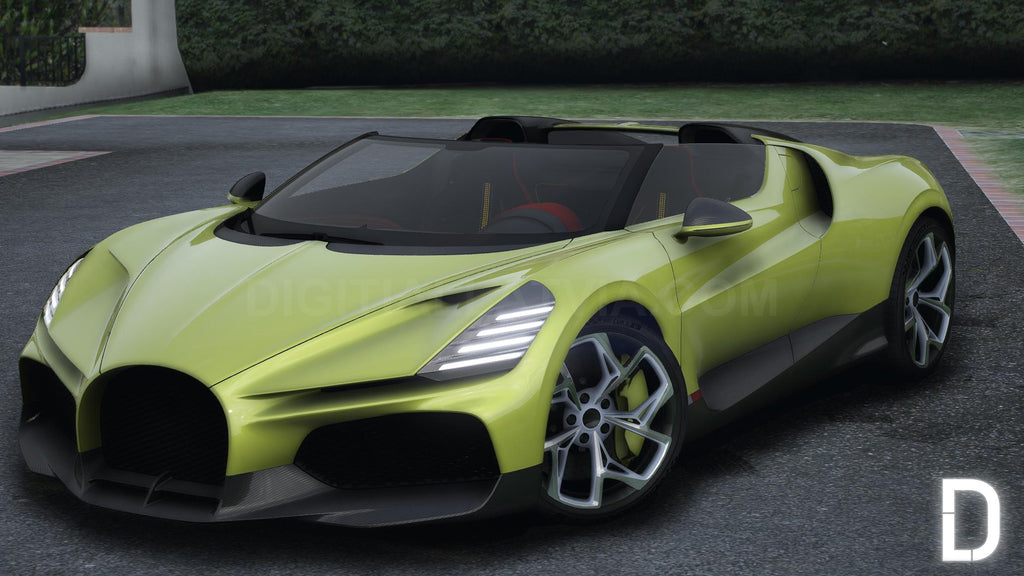 Bugatti W16 Mistral Roadster | Debadged