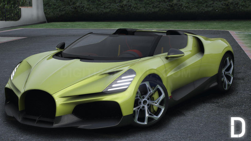 Bugatti W16 Mistral Roadster | Debadged