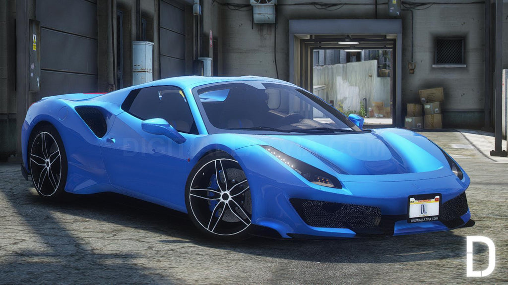 Ferrari 488 Pista Spider | Debadged | Template