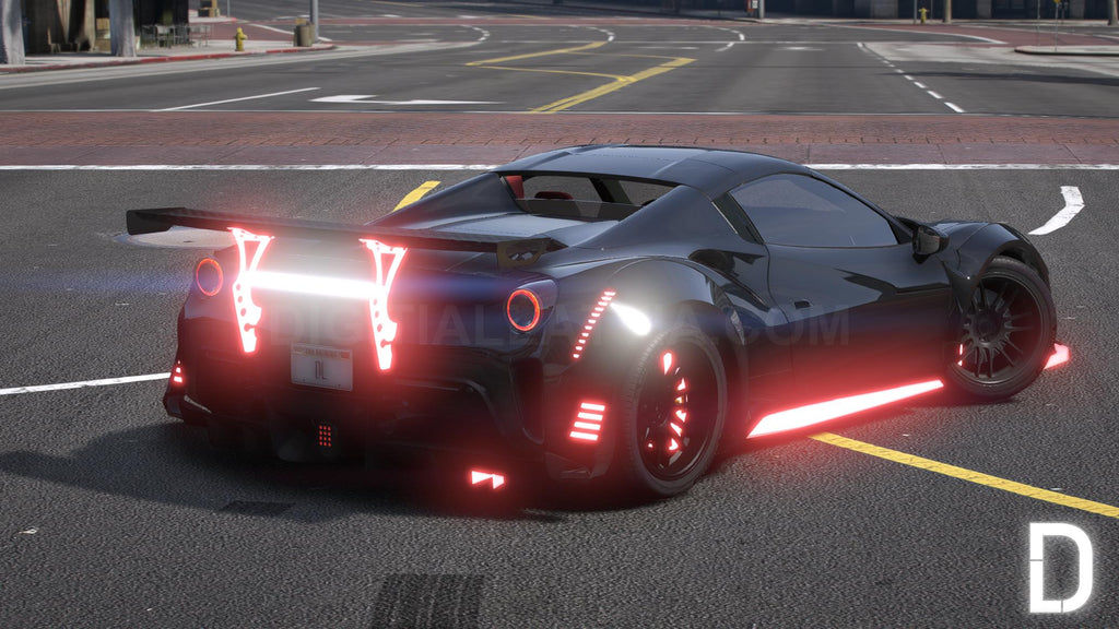 Ferrari 488 Spyder Widebody Animated | Debadged