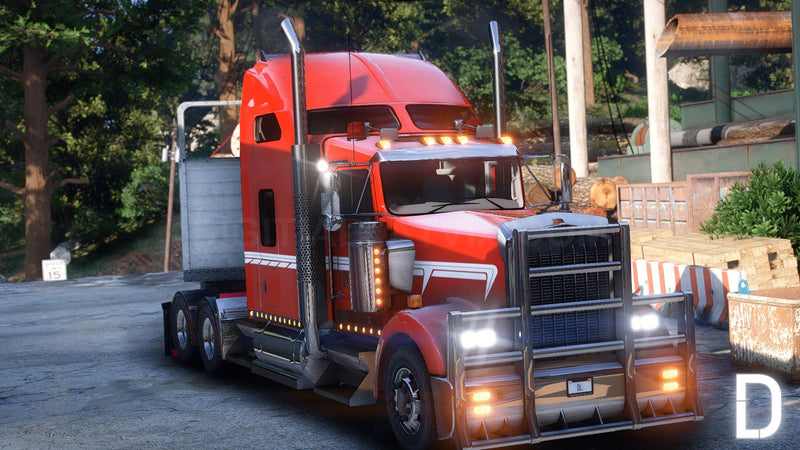 Kenworth W900 2014 | Debadged | Template