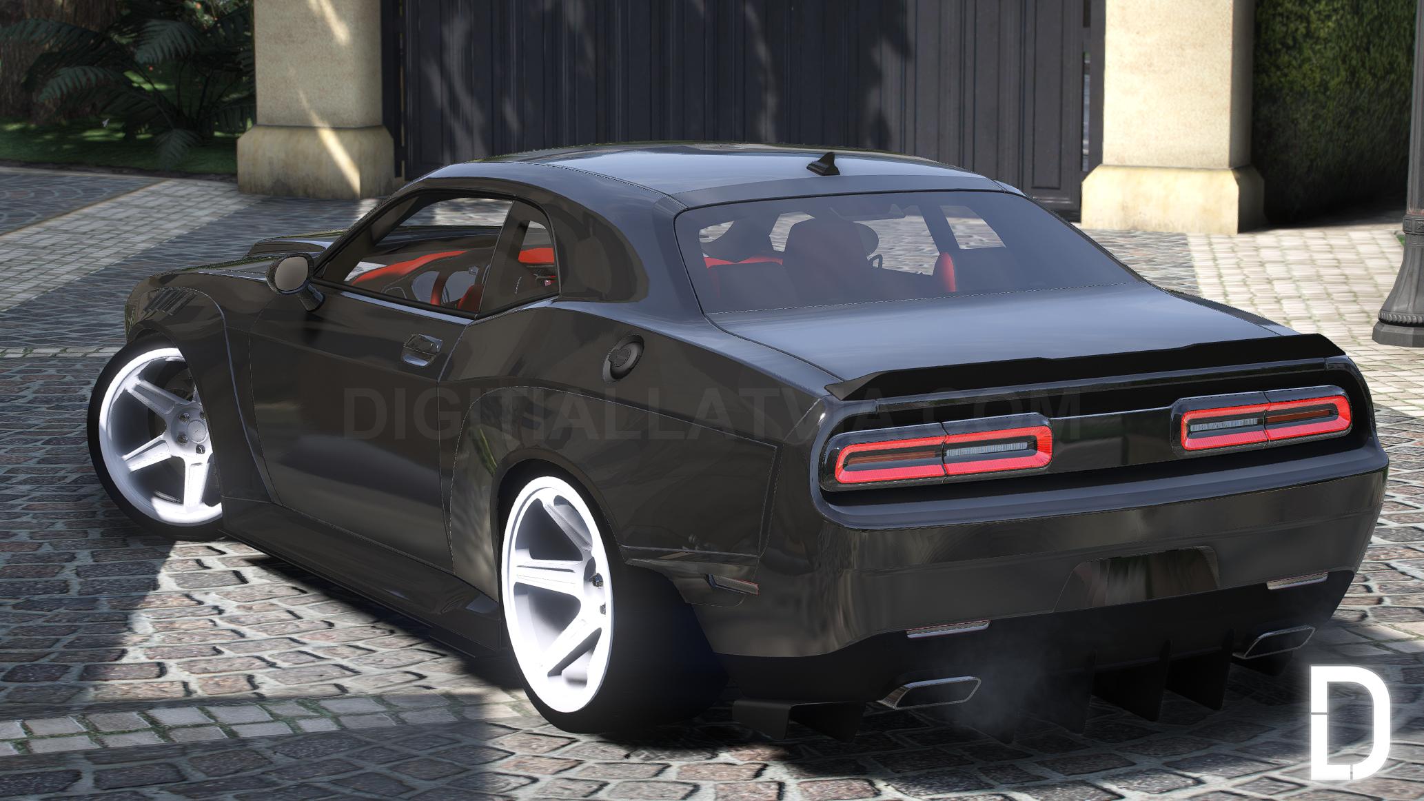 Dodge Challenger SRT Demon Widebody | Debadged | Template