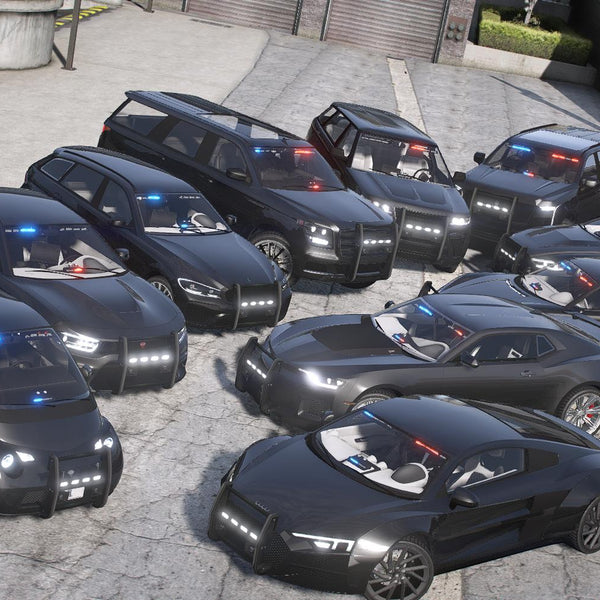 Police Vanilla Unmarked Pack | 10 Vehicles | Callsigns | Templates