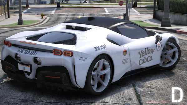 Ferrari SF90 TAXI | Debadged | Template