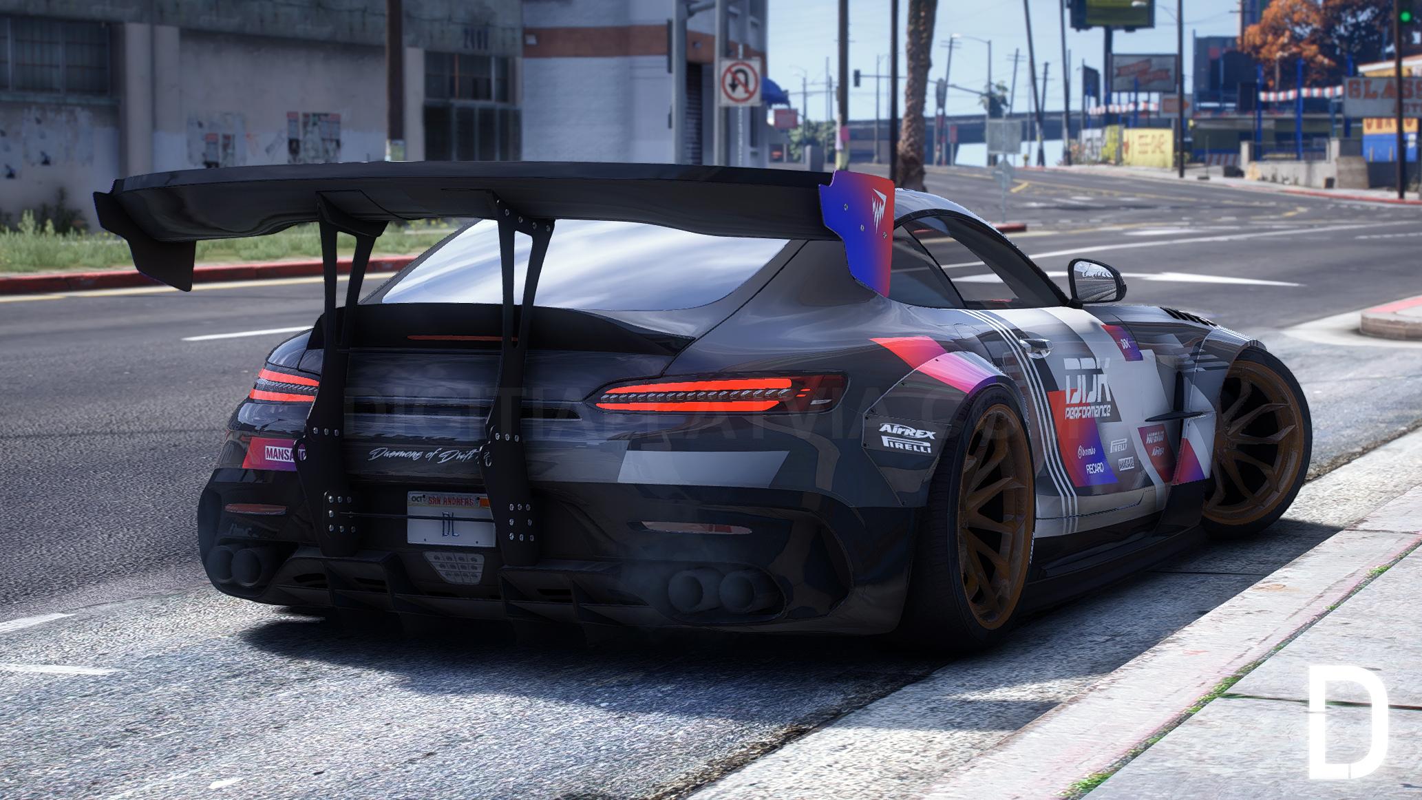Mercedes AMG GT Mansaug 2021 | Debadged | Template