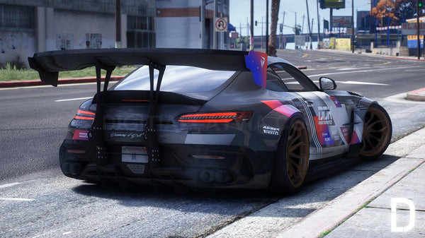 Mercedes AMG GT Mansaug 2021 | Debadged | Template