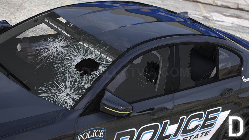 BMW M5 F90 2019 Police | Debadged | Template