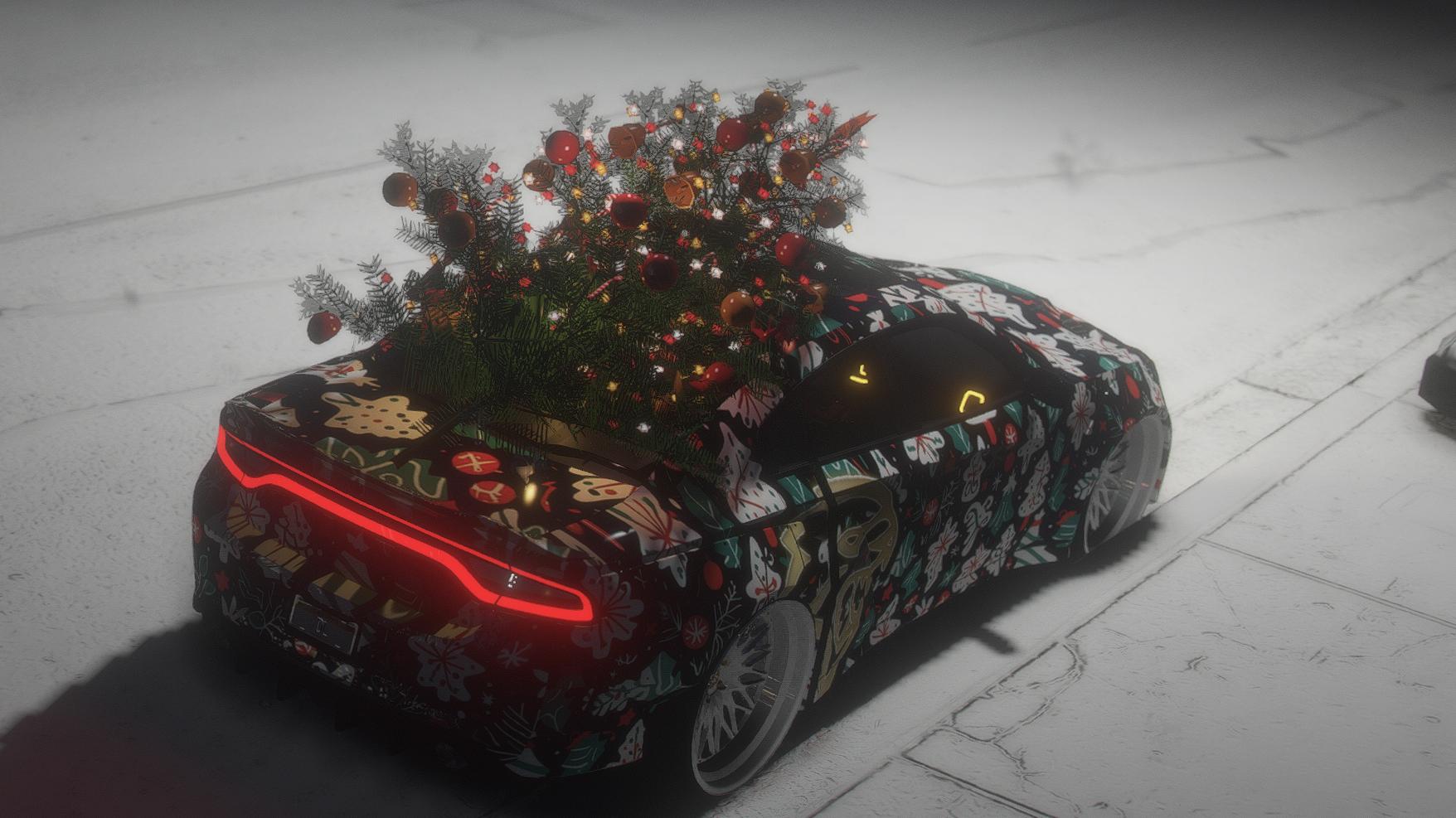 Dodge Charger Hellcat Christmas | Template | Debadged