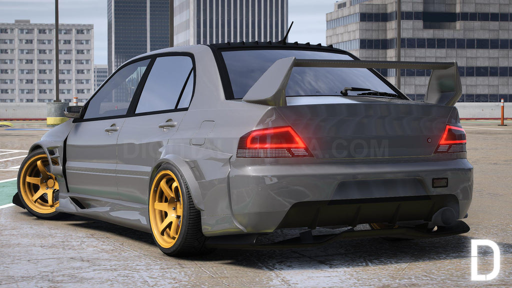 Debadged Rho FiveM Mitsubishi Lancer Evolution IX Voltex | Debadged | Tuning ...