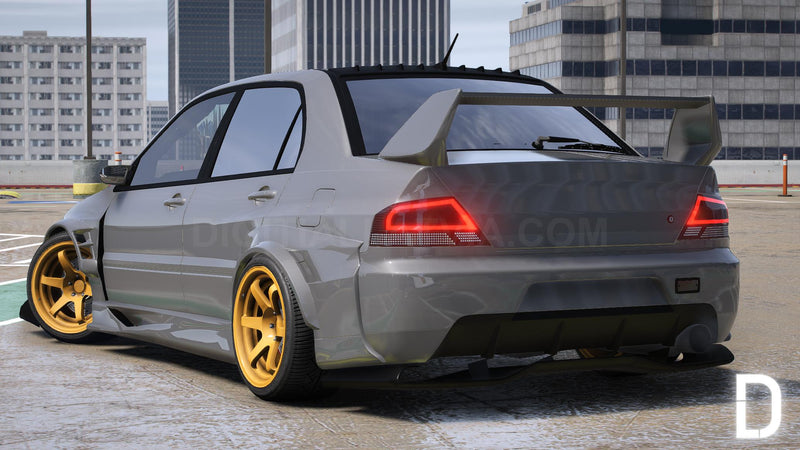 Mitsubishi Lancer Evolution IX Voltex | Embleme entfernt | Tuning | Vorlage | Individueller Sound