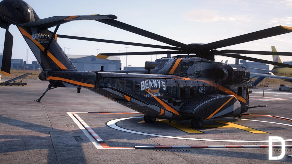 Buckingham DH-7 Iron Mule Bennys Helicopter | Template
