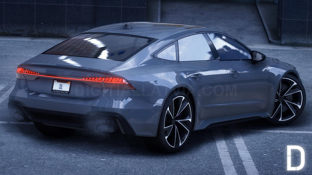 Audi RS7 2023 Printstream | Ohne Badges | Benutzerdefinierter Sound | Vorlage