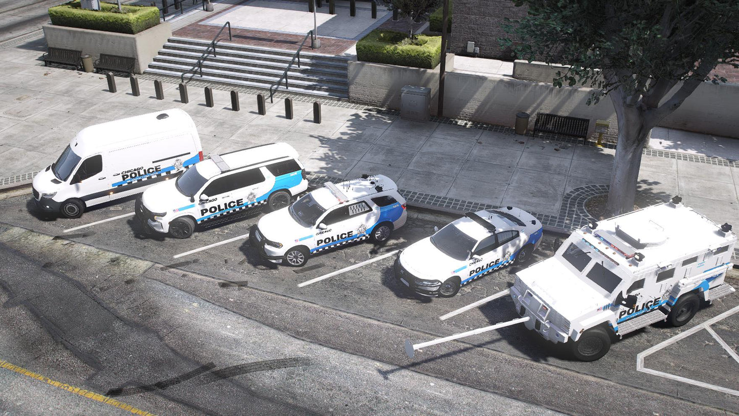 Debadged Chicago Police Pack | 5 Vehicles | Templates