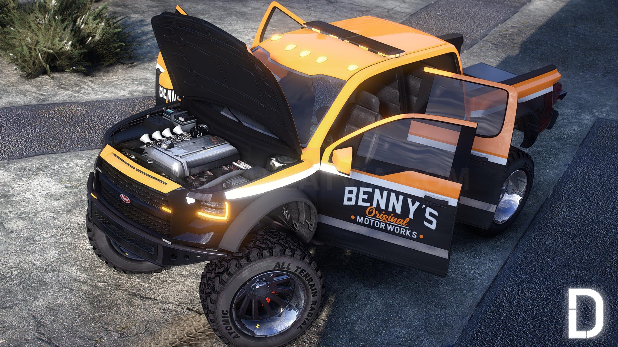 Vapid Caracara 4x4 Benny's Lifted + Trailer | Template | Tuning | Custom Sound