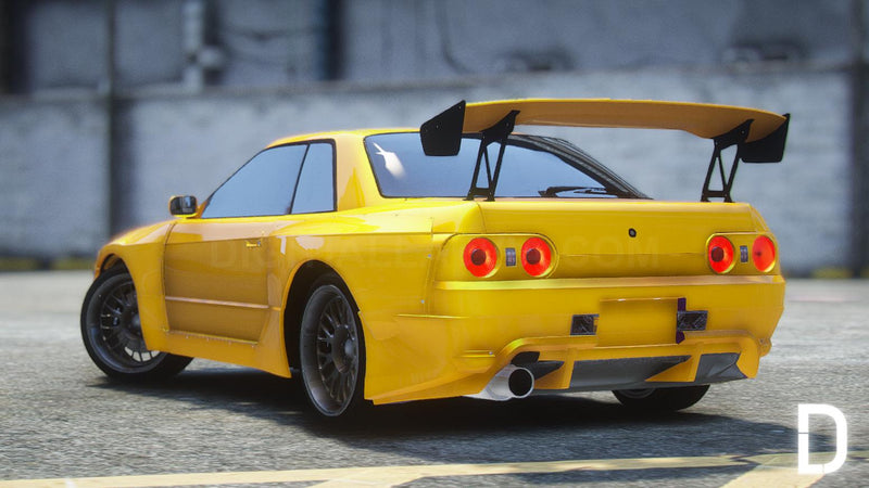 Nissan Skyline GTR R32 Rechtslenker | Embleme entfernt | Tuning | Vorlage