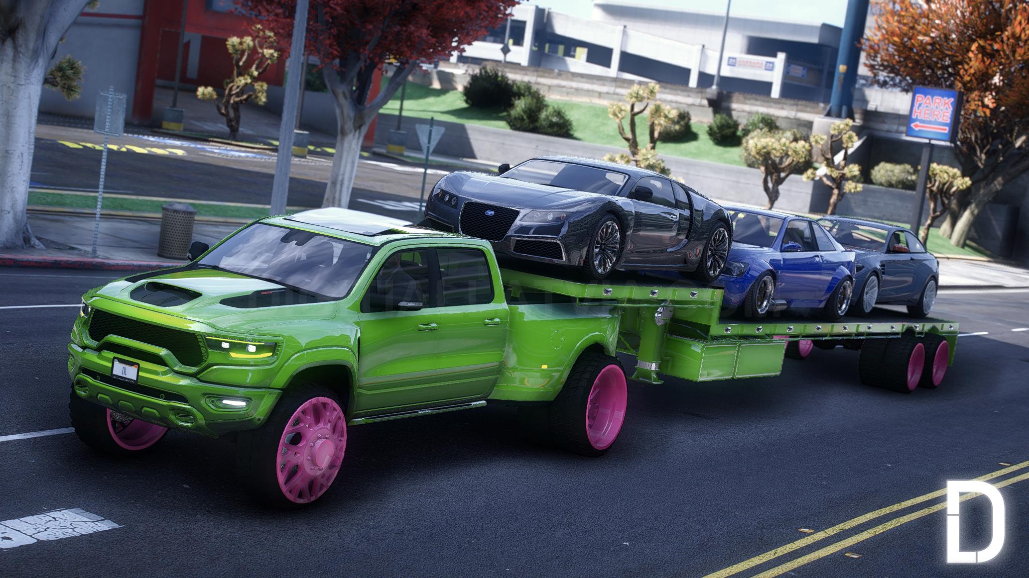 Dodge Ram TRX Dually Truck + Trailer | Debadged
