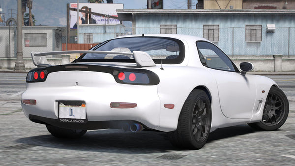 Mazda RX7 | Embleme entfernt | Tuning | Vorlage