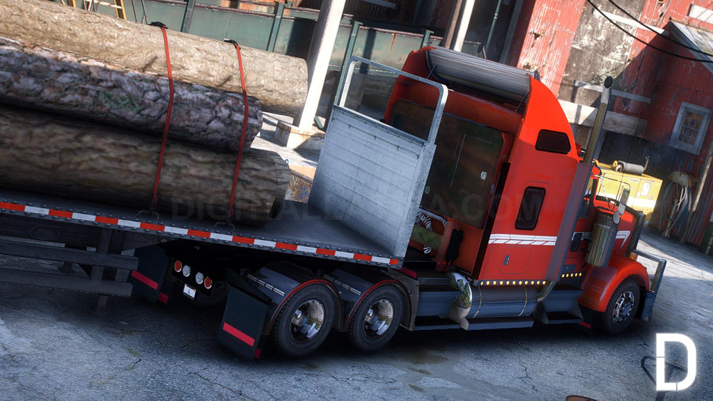 Kenworth W900 2014 | Debadged | Template