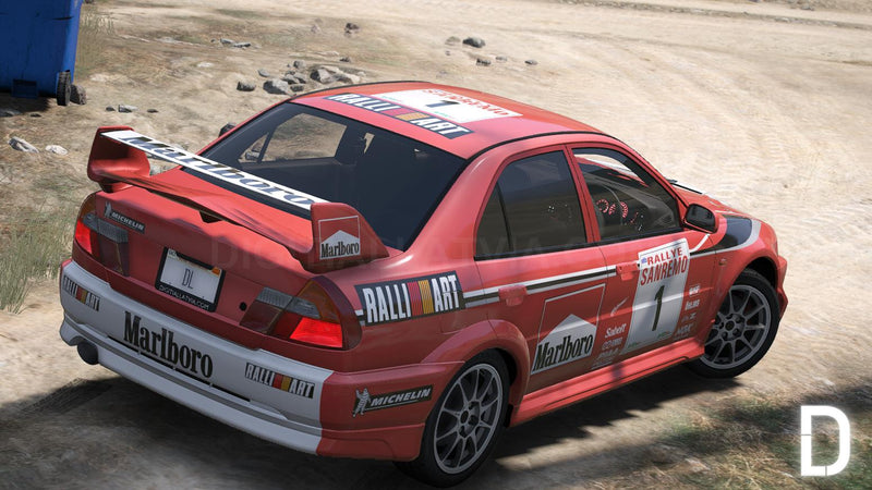 Mitsubishi Lancer Evolution VI | Embleme entfernt | Tuning | Vorlage
