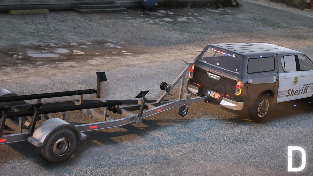 Toyota Hilux 2021 Police | Debadged | Template