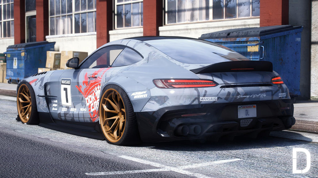 Mercedes AMG GT Mansaug 2021 | Debadged | Template
