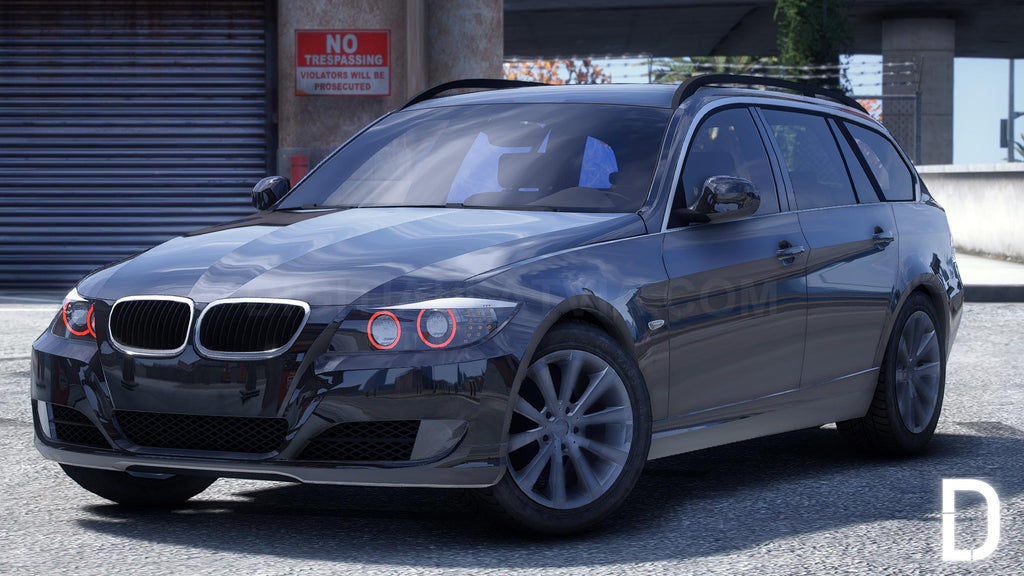 BMW E91 330i | Debadged | Template