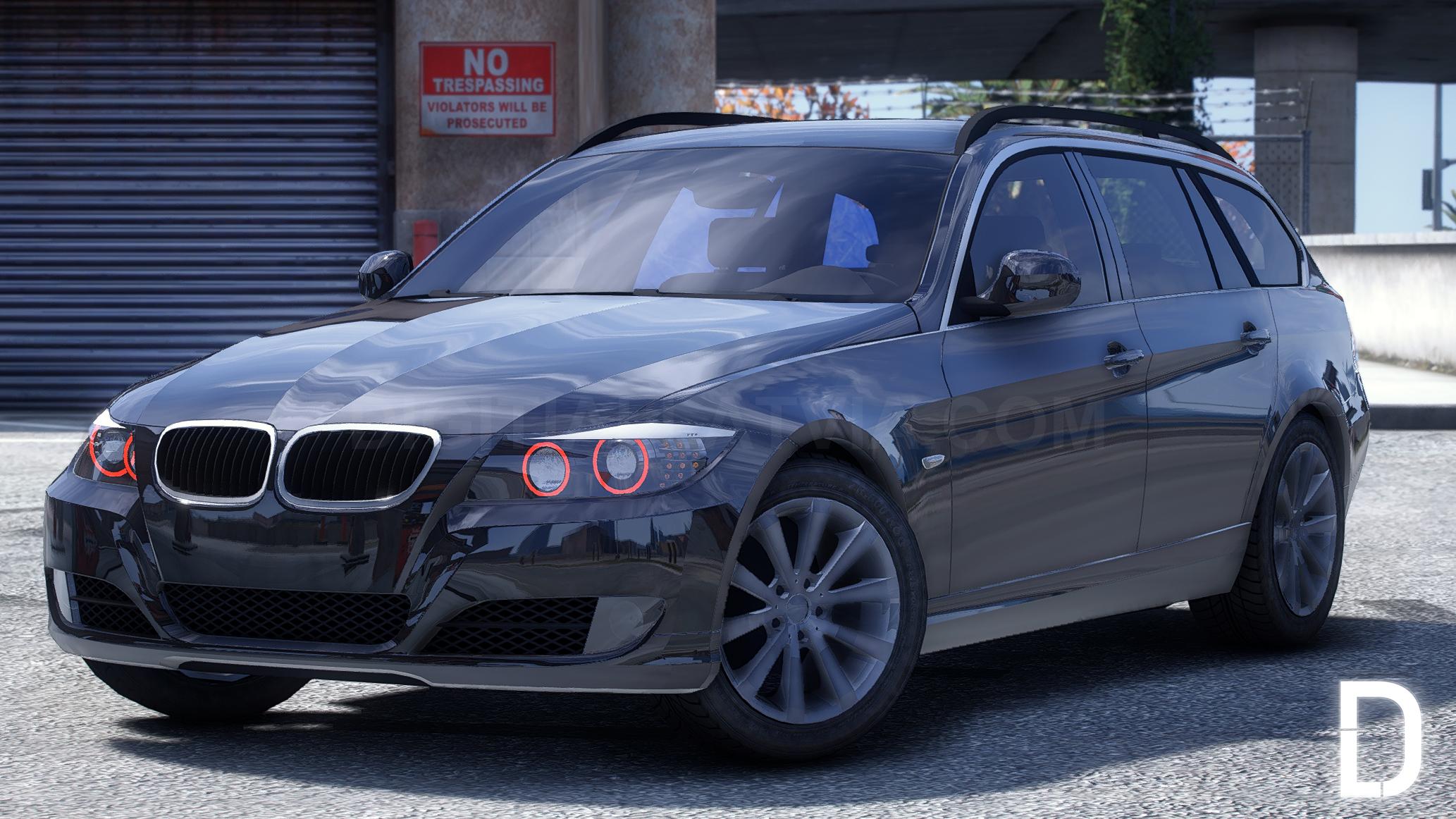 BMW E91 330i | Debadged | Template