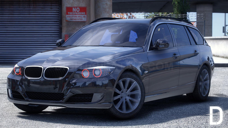 BMW E91 330i | Debadged | Template