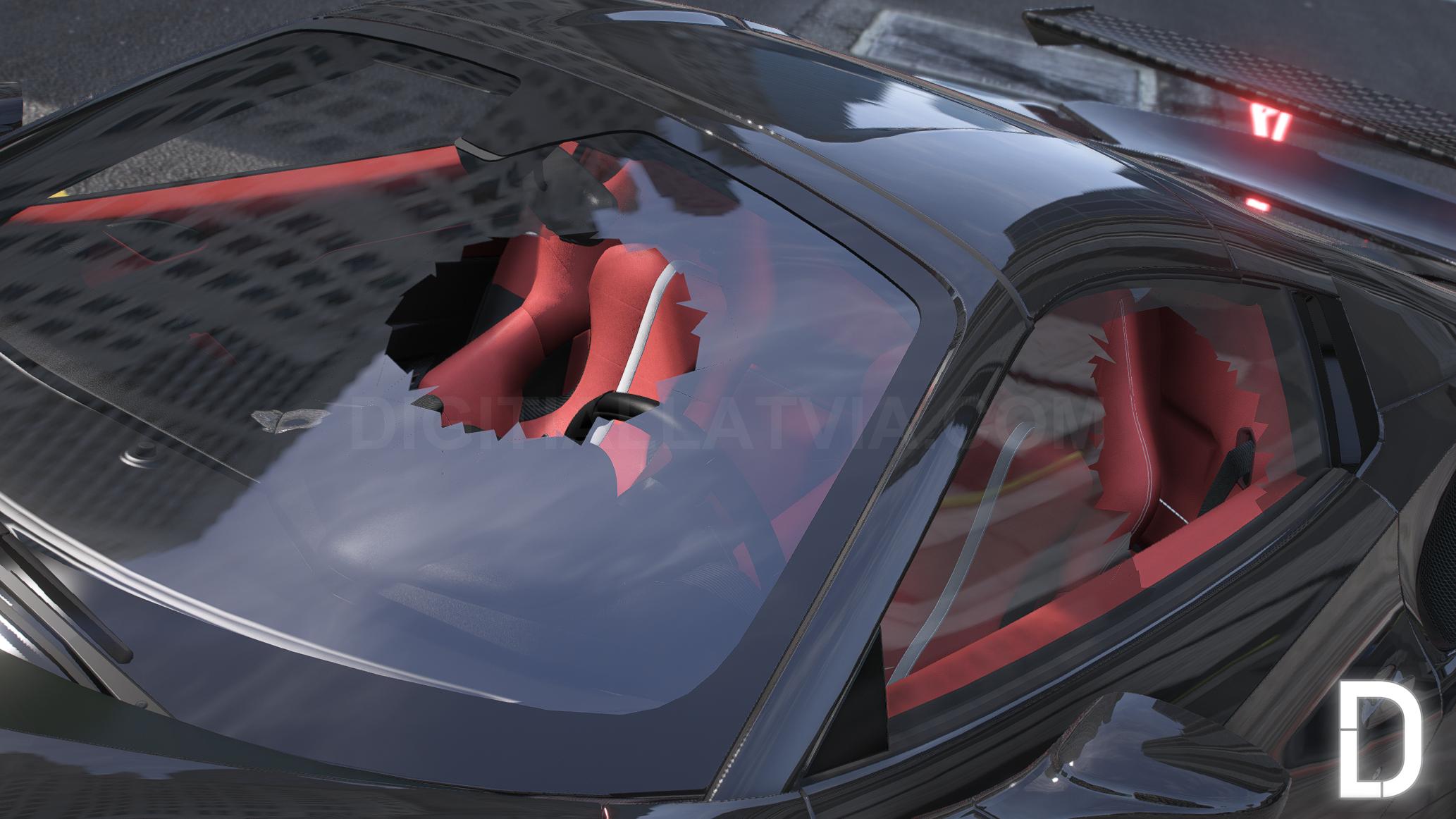 Ferrari 488 Spyder Widebody Animated | Debadged