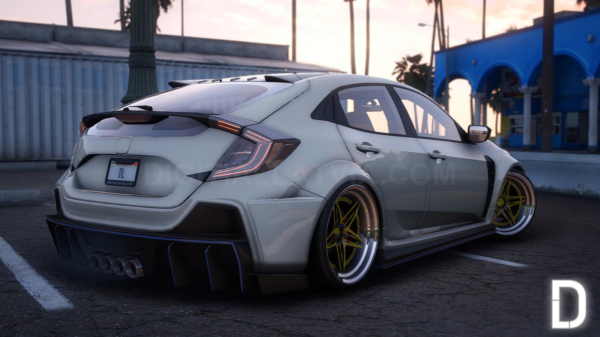 Honda FK8 Civic Type R Widebody RHD | Debadged | Custom Sound | Template