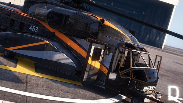 Buckingham DH-7 Iron Mule Bennys Helicopter | Template