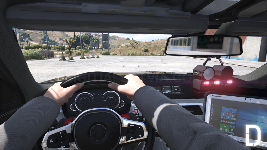 BMW M5 F90 2019 Police | Debadged | Template