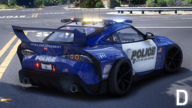 Dinka Jester RR Widebody Police V3 Custom | Tuning | Template | Custom Sound