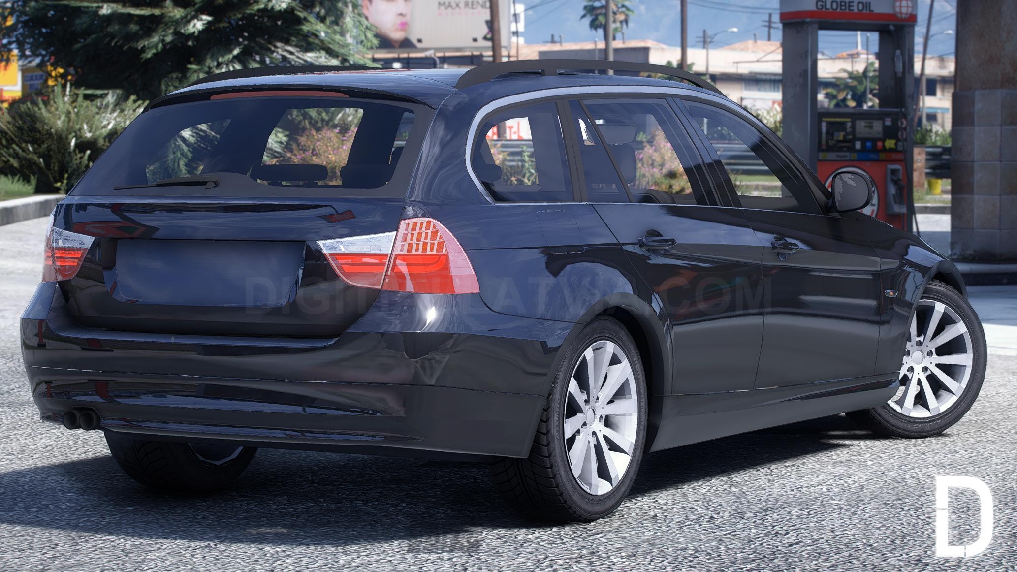 BMW E91 330i | Debadged | Template