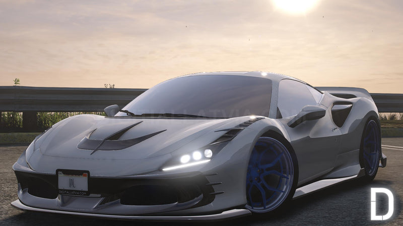 Ferrari F8 Tributo | Debadged | Template | Custom Sound