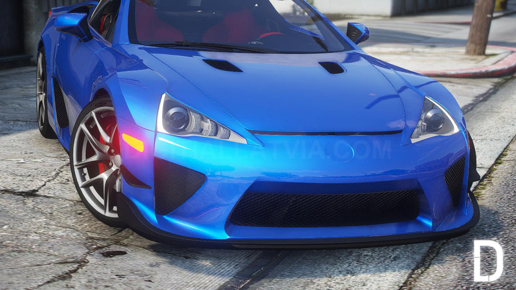 Lexus LFA | Debadged | Template | Tuning | Animated Spoiler