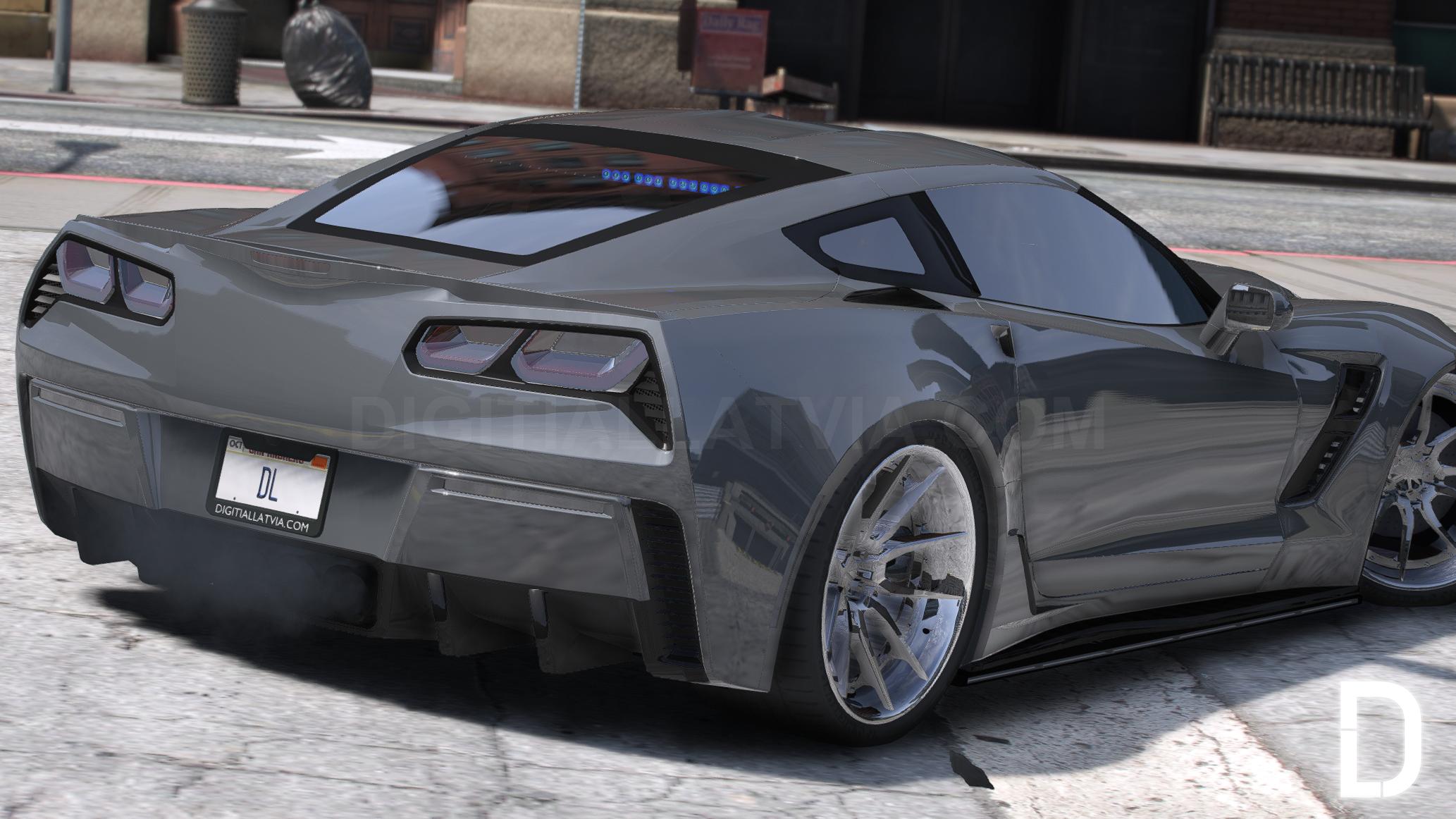 Chevrolet Corvette C7 Police | Debadged | Template