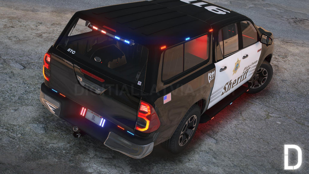 Toyota Hilux 2021 Police | Debadged | Template