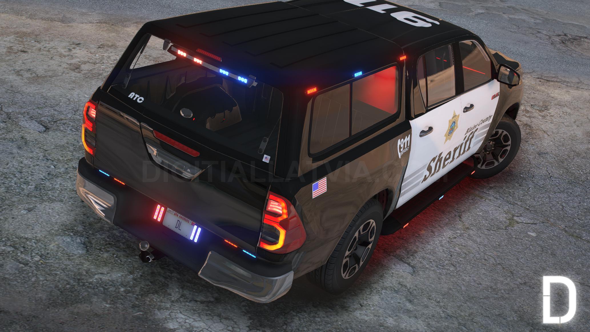 Toyota Hilux 2021 Police | Debadged | Template