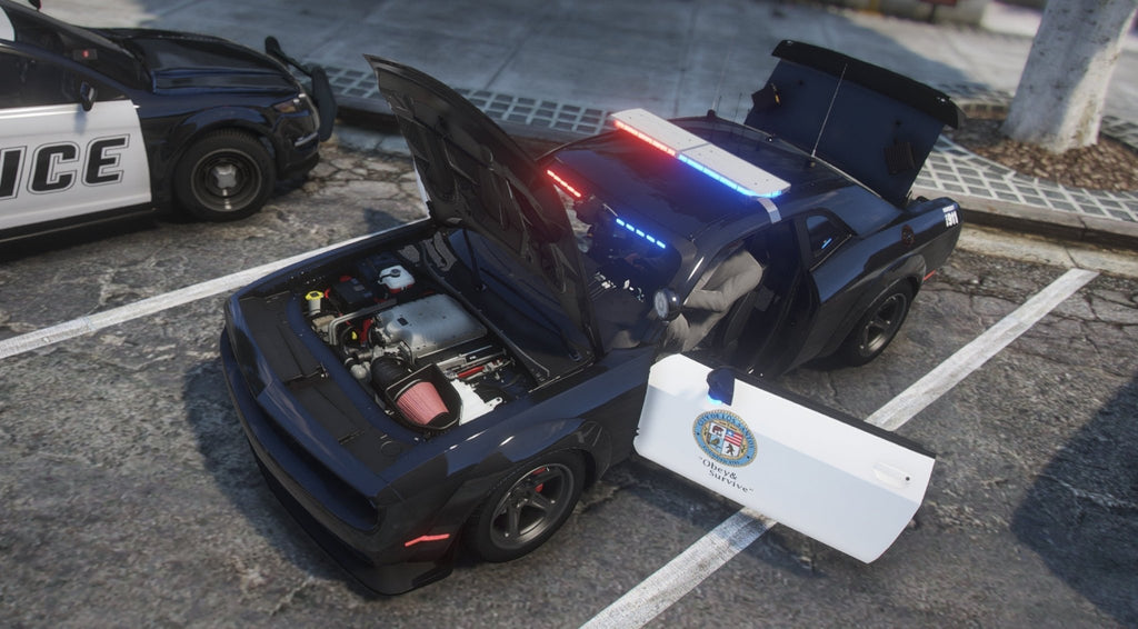 FiveM Dodge Demon LSPD | Debadged | Template - DigitalLatvia