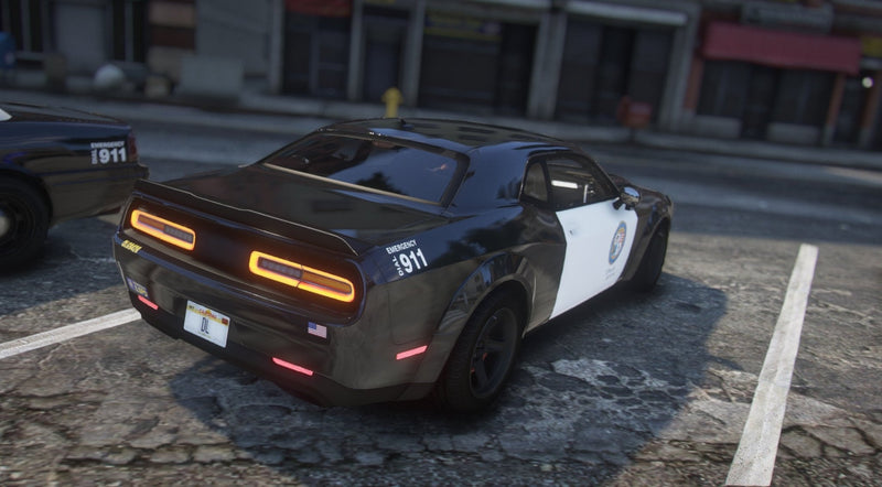 Dodge Challenger Demon LSPD | Debadged | Template