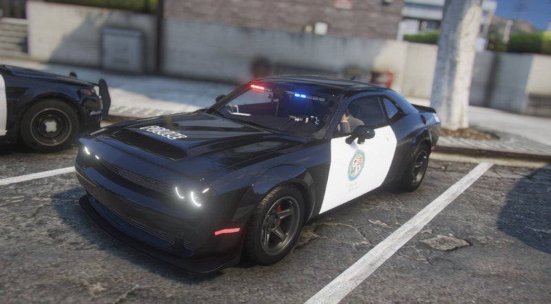 Dodge Challenger Demon LSPD | Debadged | Template