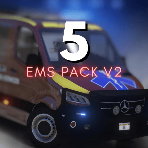 EMS-Paket V2 | 5 Fahrzeuge | Vorlagen