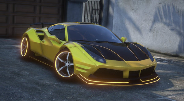 Ferrari 488 Animated | Debadged