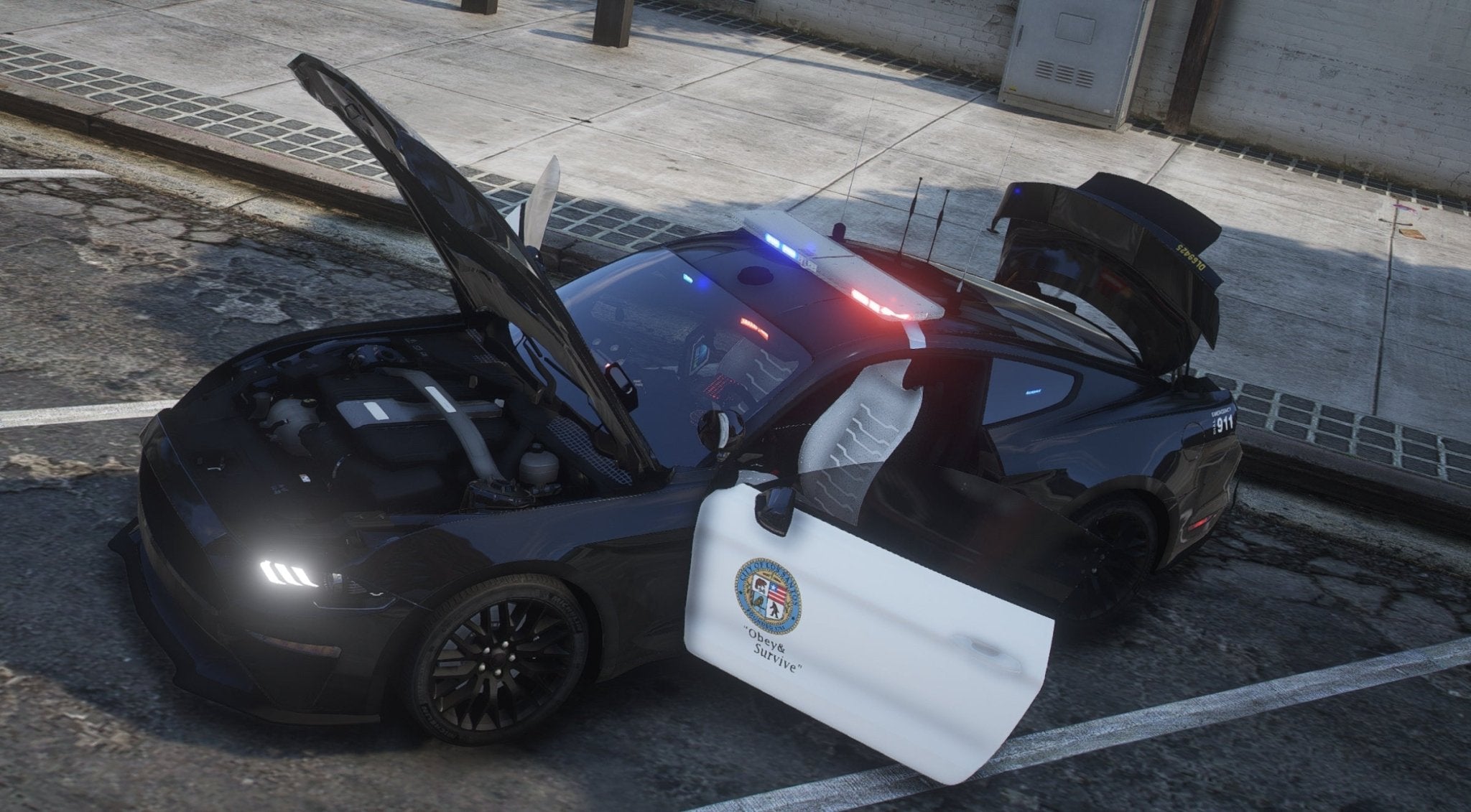 FiveM Ford Mustang LSPD | Debadged | Template - DigitalLatvia