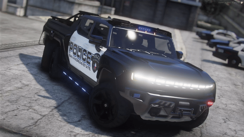 FiveM Hummer GMC EV 6x6 2022 Police | Template - DigitalLatvia